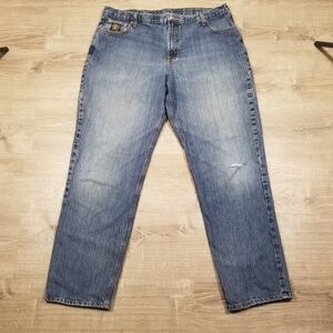 Cinch Black Label Jeans Mens 42x36 Straight Leg Loose Fit Western Cowboy Denim